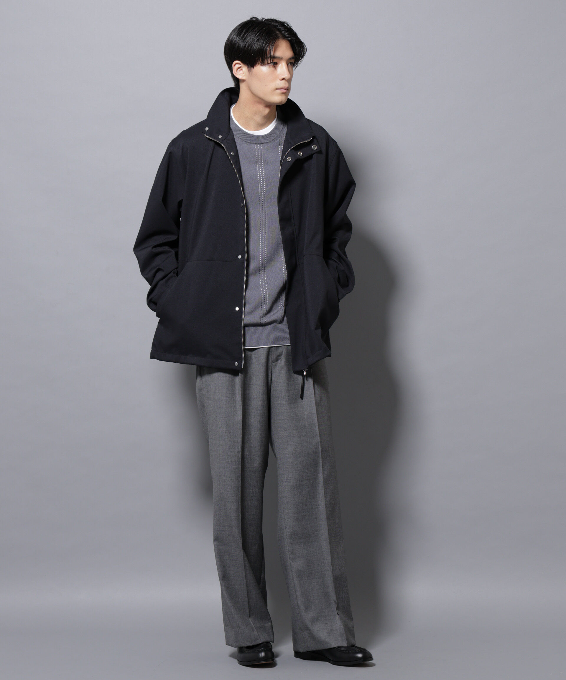 nano･universe「「RainComfortWear」ダントツ撥水透湿コーティング2WAYブルゾン」|ブルゾン・スタジャン|