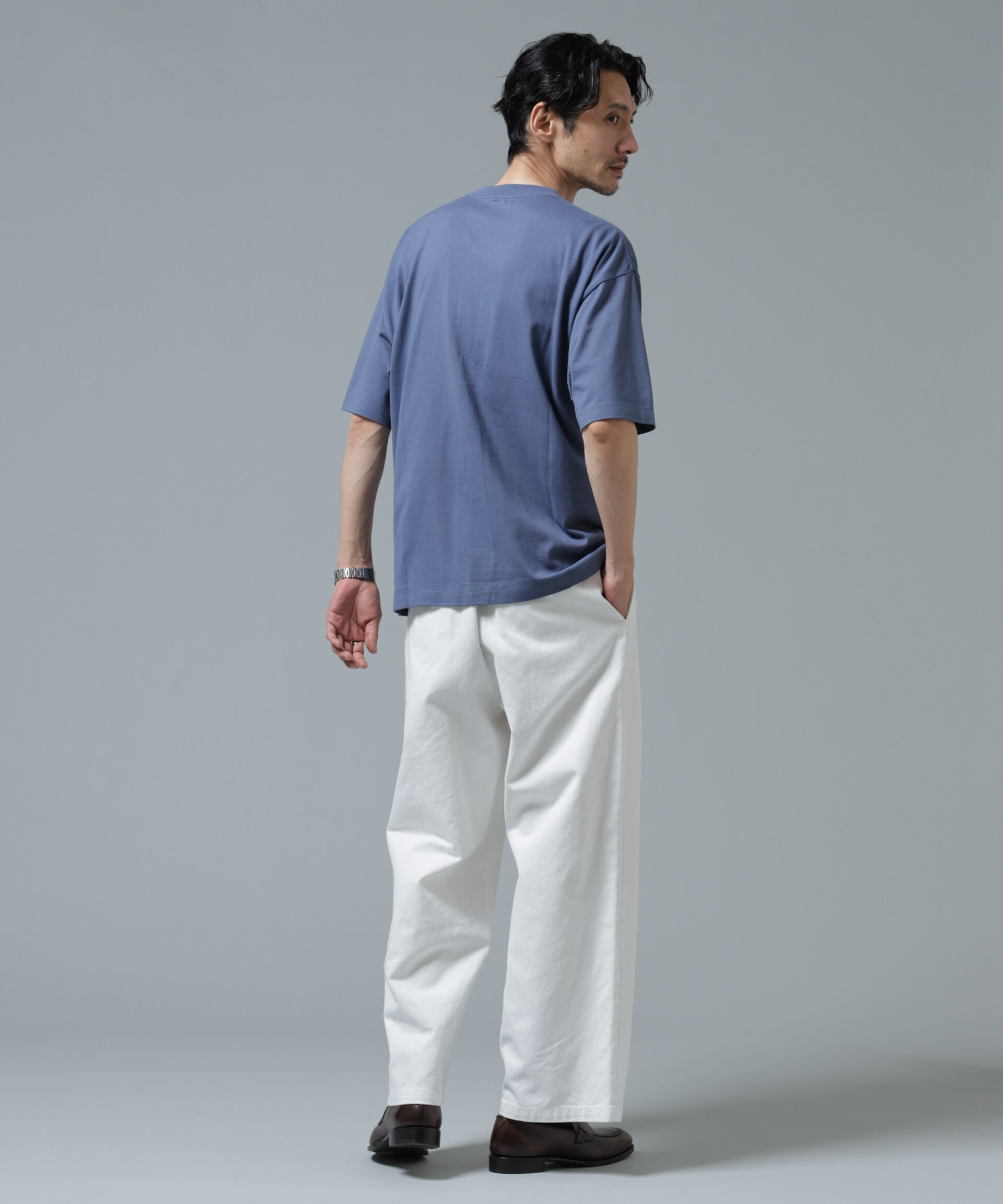 nano･universe「Anti Soaked(R) 汗染み防止 ミドルウェイト 7.1oz ビッグシルエットTシャツ」|Tシャツ・カットソー|