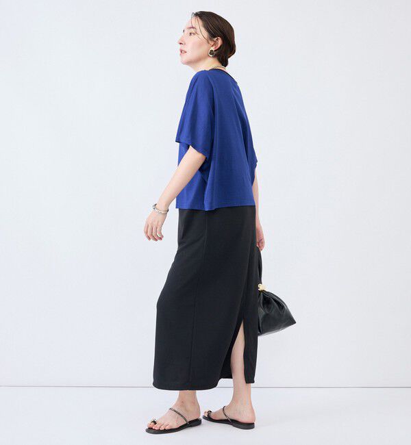 NOLLEY'S「《接触冷感》ウォッシャブルハリジェンヌケーププルオーバー」|Tシャツ・カットソー|