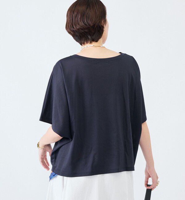 NOLLEY'S「《接触冷感》ウォッシャブルハリジェンヌケーププルオーバー」|Tシャツ・カットソー|