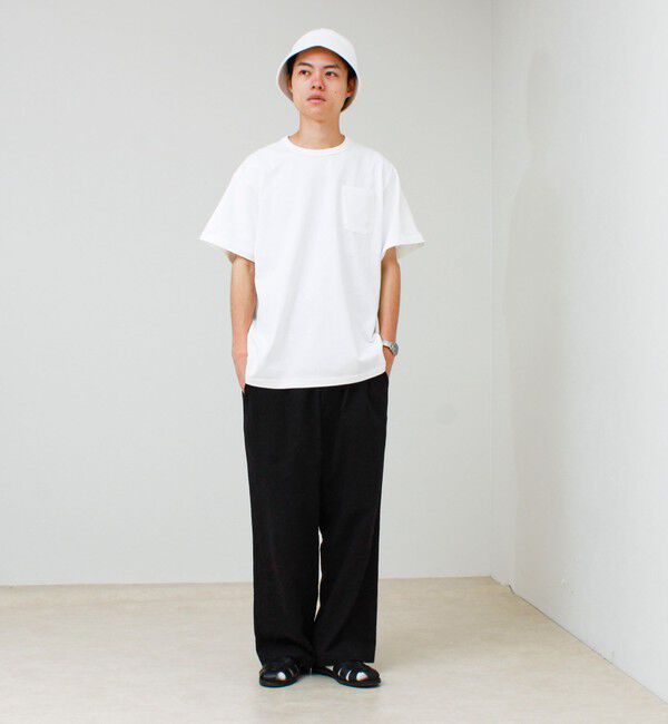 GLOSTER「【GEVACO/ゲバコ】ベーシックオープンエンド天竺ポケット刺繍Tシャツ」|Tシャツ・カットソー|