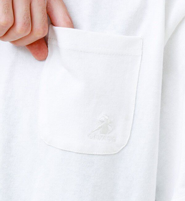 GLOSTER「【GEVACO/ゲバコ】ベーシックオープンエンド天竺ポケット刺繍Tシャツ」|Tシャツ・カットソー|