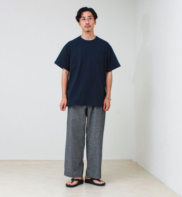 GLOSTER「【GEVACO/ゲバコ】ベーシックオープンエンド天竺ポケット刺繍Tシャツ」|Tシャツ・カットソー|