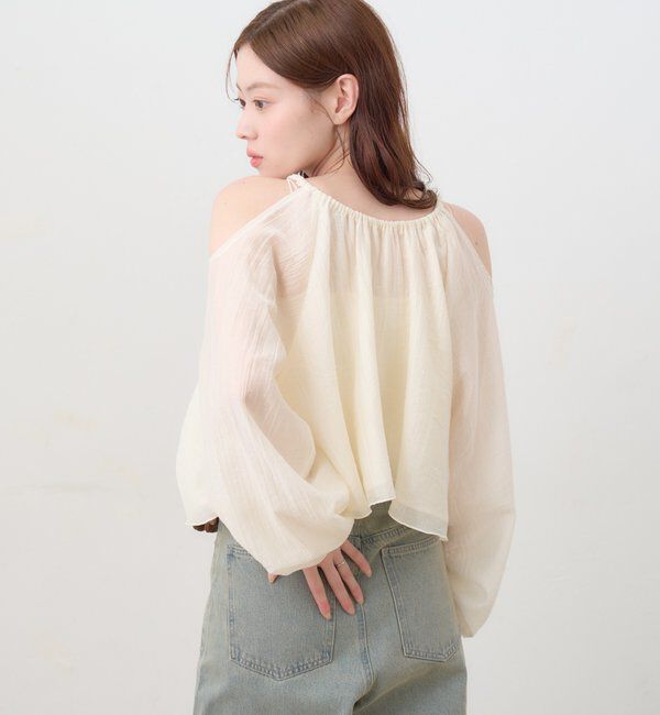  「【S.Lサイズ展開】カットアウトブラウス」|シャツ・ブラウス|