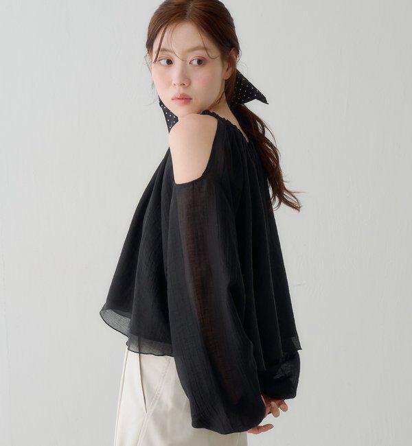  「【S.Lサイズ展開】カットアウトブラウス」|シャツ・ブラウス|