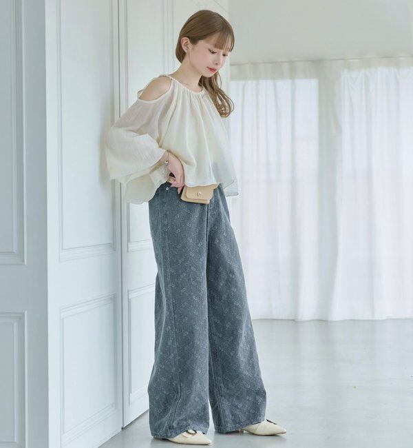  「【S.Lサイズ展開】カットアウトブラウス」|シャツ・ブラウス|