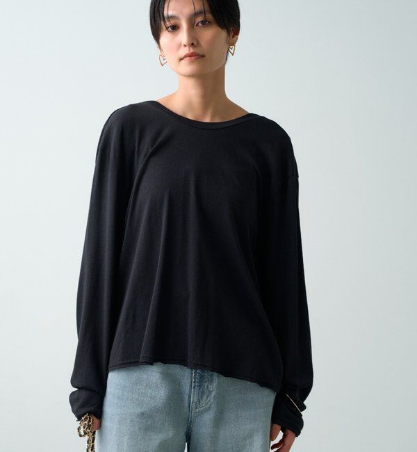  「《前後2way/夏も快適》2wayカシュクールシアープルオーバー」|Tシャツ・カットソー|