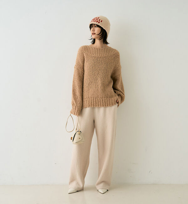 Rouge vif「ウール起毛ジャージーカーブパンツ」|その他|