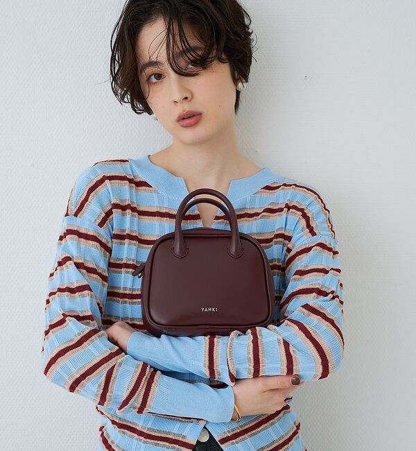 Rouge vif「【YAHKI/ヤーキ】ミニハンドルショルダーバッグ SOFT W FACE【予約」|ショルダー・メッセンジャー|