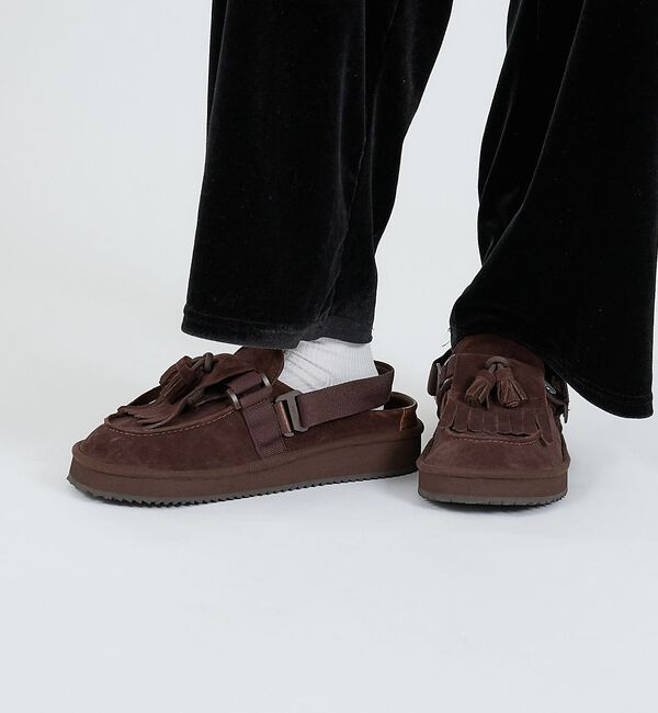 Rouge vif「【SHAKA / シャカ】モック ミュール タッセル/MOC MULE TASS」|モカシン|ダークブラウン