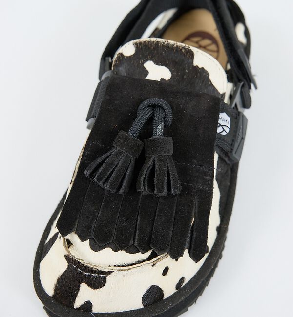 Rouge vif「【SHAKA/シャカ】ミュール タッセル カウ/MULE TASSEL COW/」|モカシン|