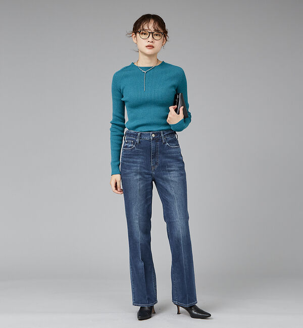 qualite「【日本製/2024AW】シームレスクルーネックニット」|ニット・セーター|