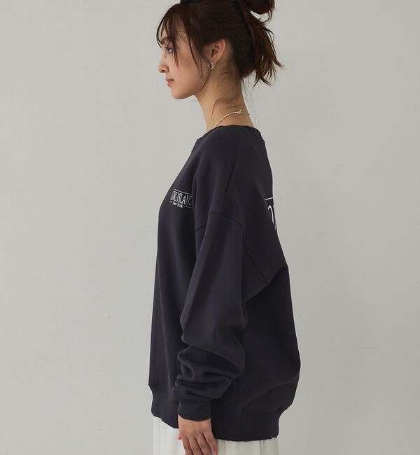 abahouse mavie「【ゆるっとこなれ感】ヴィンテージライクスウェット/冬服/長袖/刺繍/裏起毛」|スウェット・ジャージ|