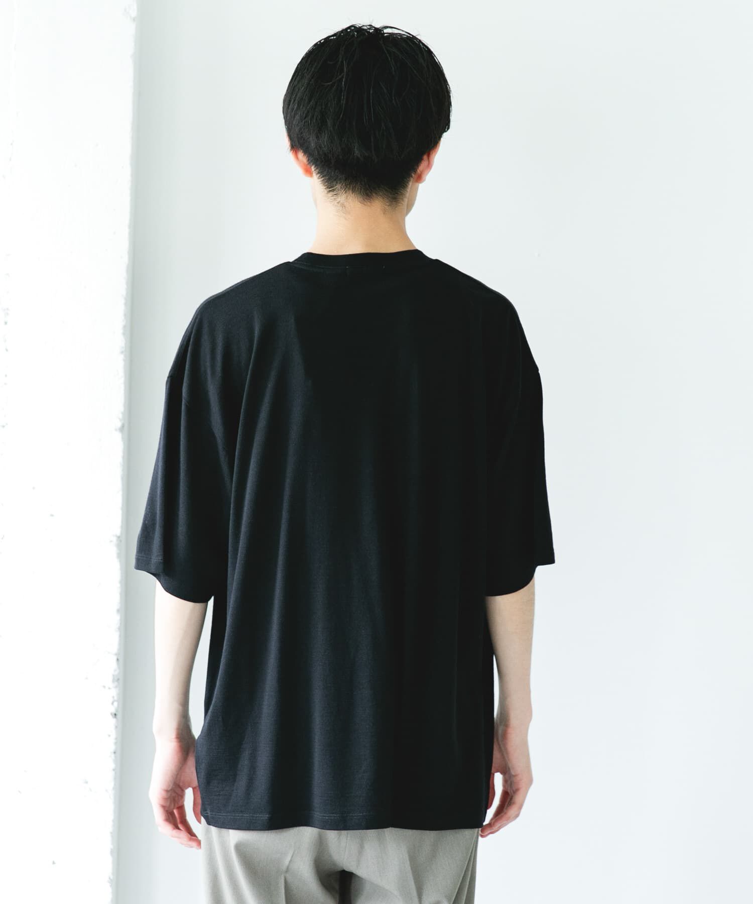 URBAN RESEARCH DOORS「PURE WOOL クルーネックショートスリーブTシャツ」|Tシャツ・カットソー|