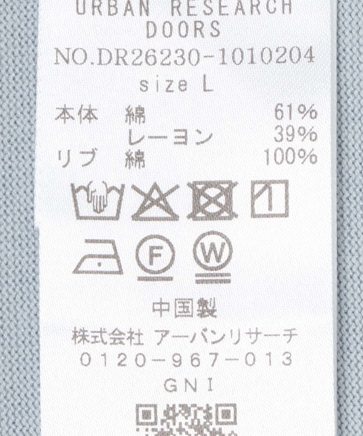 URBAN RESEARCH DOORS「コットンレーヨンクルーネック ショートスリーブ Tシャツ」|Tシャツ・カットソー|