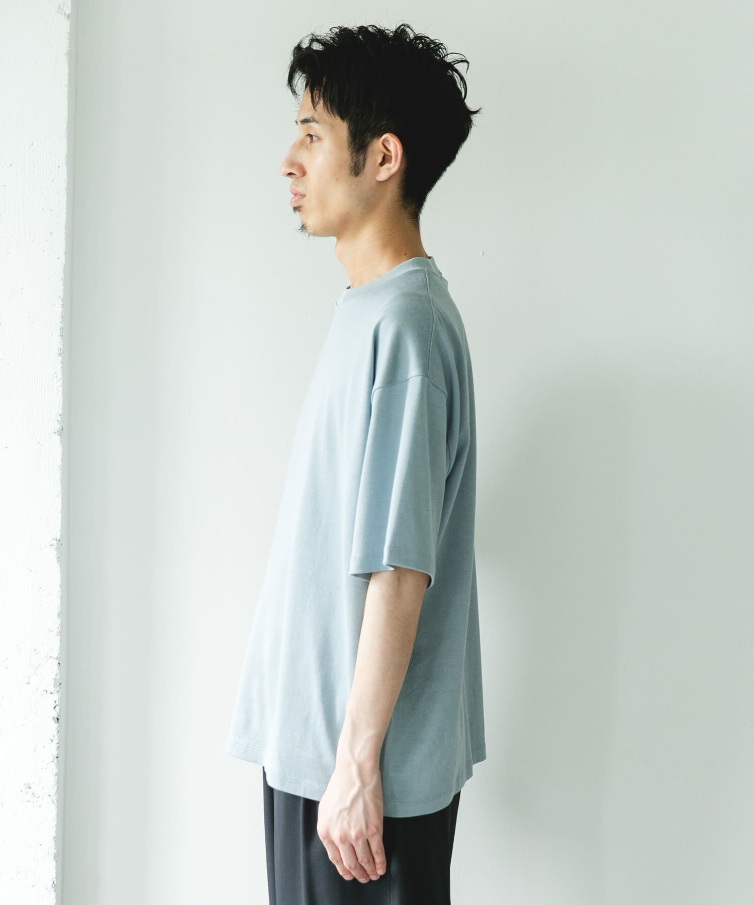 URBAN RESEARCH DOORS「コットンレーヨンクルーネック ショートスリーブ Tシャツ」|Tシャツ・カットソー|