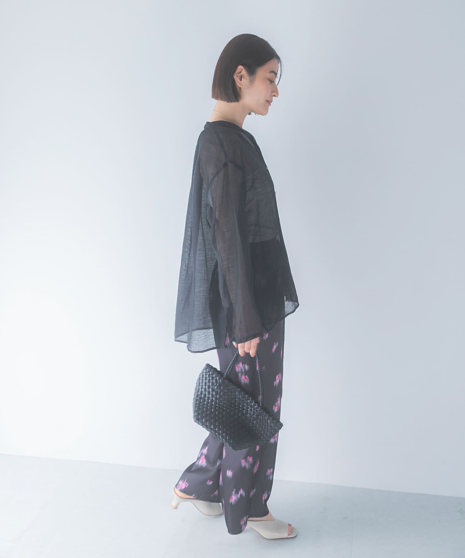 URBAN RESEARCH ROSSO「リネンシアーカールマイヤーブラウス」|シャツ・ブラウス|