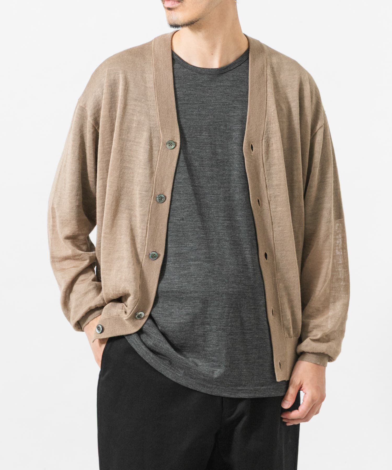 URBAN RESEARCH「RAMIE SHEER CARDIGAN」|ニット・セーター|