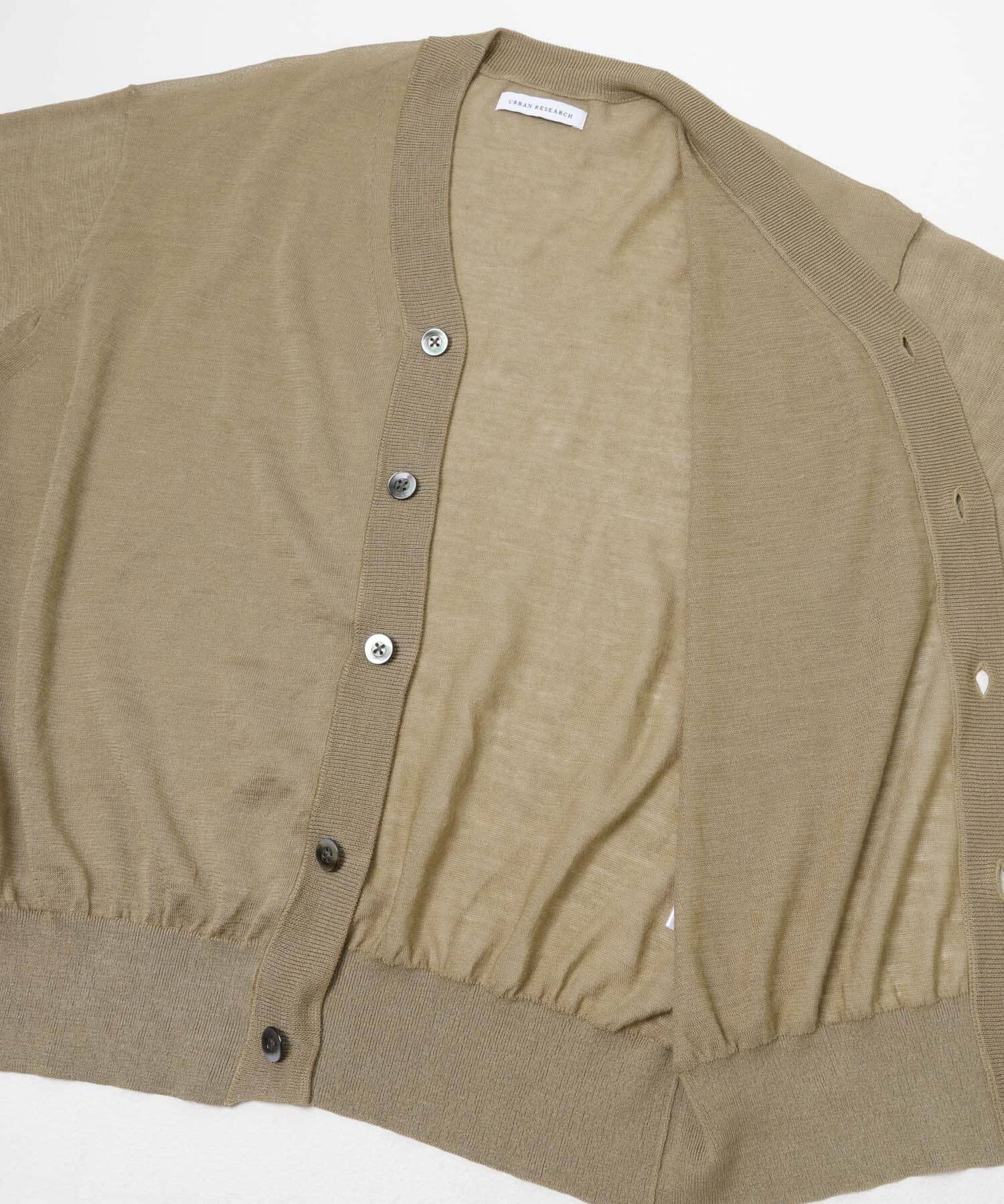 URBAN RESEARCH「RAMIE SHEER CARDIGAN」|ニット・セーター|