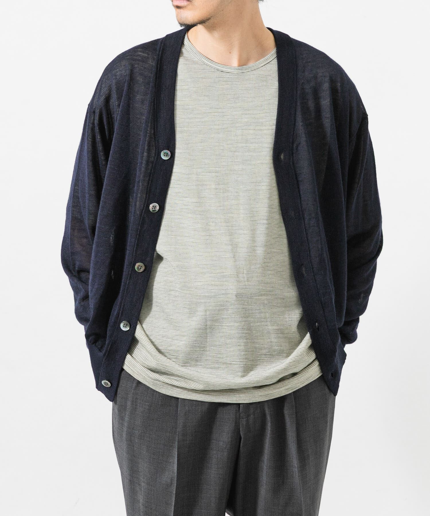 URBAN RESEARCH「RAMIE SHEER CARDIGAN」|ニット・セーター|