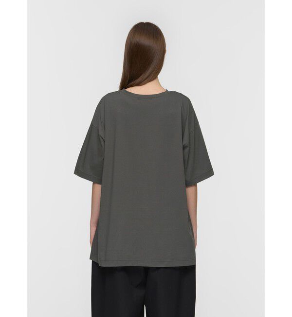 mizuiro ind「mizuiro ind サイドスリットワイドチュニックTシャツ」|Tシャツ・カットソー|