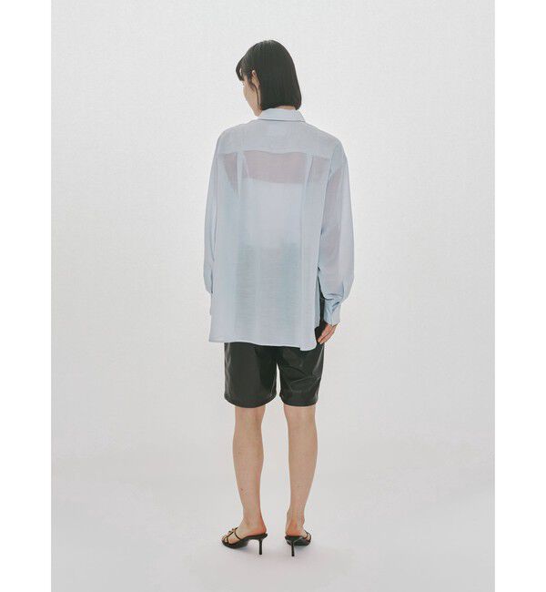 MIDIUMISOLID「MIDIUMISOLID for Ladies ドローストリングシャツ」|シャツ・ブラウス|