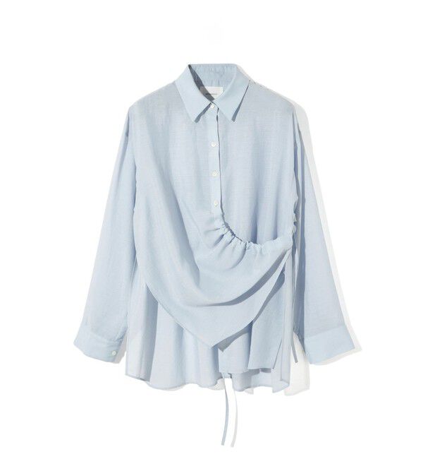 MIDIUMISOLID「MIDIUMISOLID for Ladies ドローストリングシャツ」|シャツ・ブラウス|
