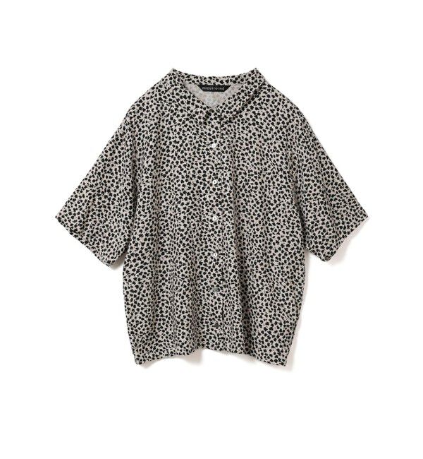 mizuiro ind「mizuiro ind プリントハーフスリーブシャツ」|シャツ・ブラウス|