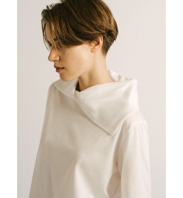 mizuiro ind「mizuiro ind ドレープカラープルオーバー」|Tシャツ・カットソー|