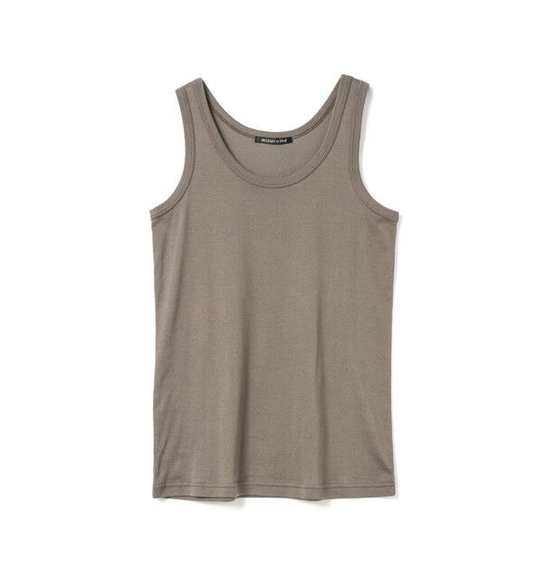 mizuiro ind「mizuiro ind ベーシックタンクトップ」|Tシャツ・カットソー|ダークグレー
