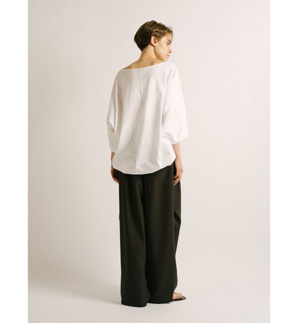 mizuiro ind「mizuiro ind ボートネックコクーンプルオーバー」|Tシャツ・カットソー|