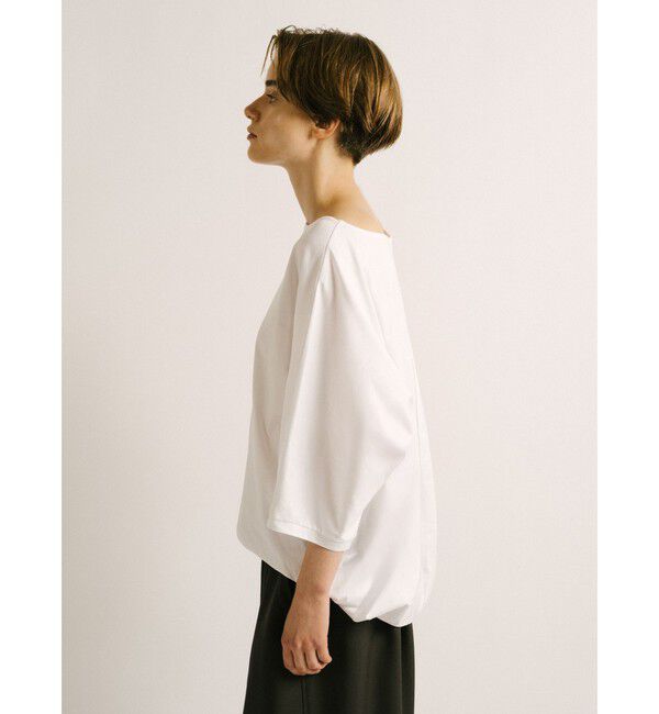 mizuiro ind「mizuiro ind ボートネックコクーンプルオーバー」|Tシャツ・カットソー|
