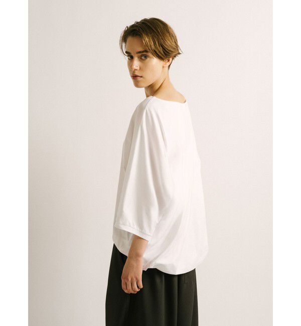 mizuiro ind「mizuiro ind ボートネックコクーンプルオーバー」|Tシャツ・カットソー|