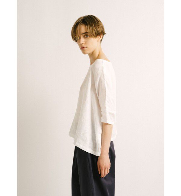mizuiro ind「mizuiro ind リネンワイドプルオーバー」|シャツ・ブラウス|