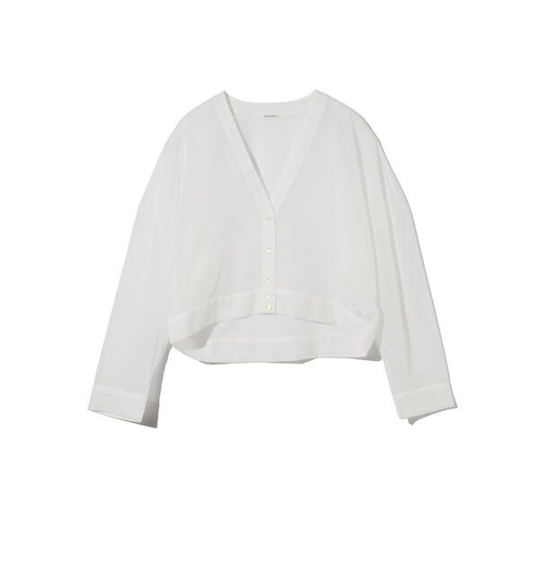 MIDIUMISOLID「MIDIUMISOLID for Ladies シアーボイルVネックカーディガン」|カーディガン|