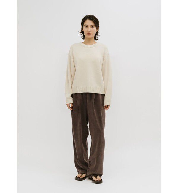 MIDIUMISOLID「MIDIUMISOLID for Ladies ピグメントタックカーブパンツ」|その他|