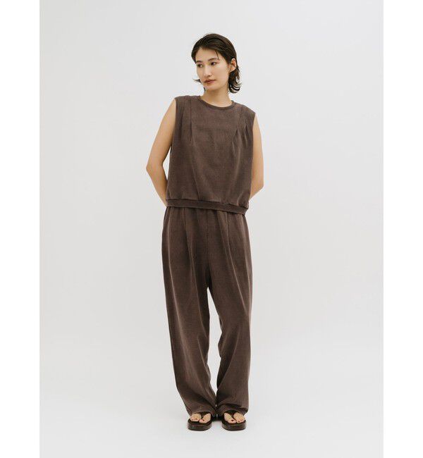 MIDIUMISOLID「MIDIUMISOLID for Ladies ピグメントタックカーブパンツ」|その他|