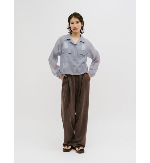 MIDIUMISOLID「MIDIUMISOLID for Ladies ピグメントタックカーブパンツ」|その他|
