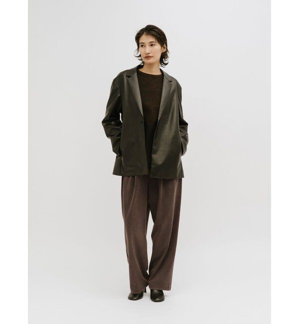 MIDIUMISOLID「MIDIUMISOLID for Ladies ピグメントタックカーブパンツ」|その他|