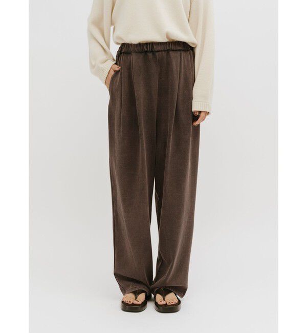 MIDIUMISOLID「MIDIUMISOLID for Ladies ピグメントタックカーブパンツ」|その他|