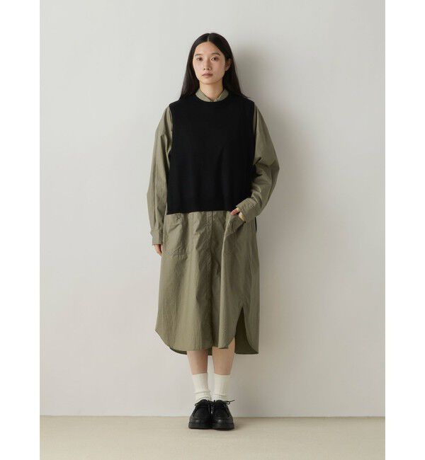 MidiUmi「MidiUmi ワークシャツコートワンピース」|ワンピース|