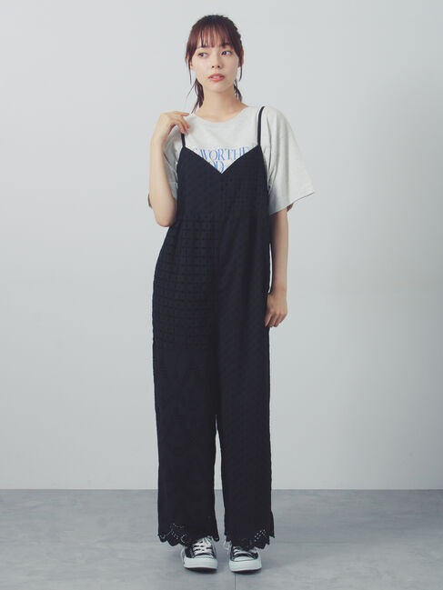 Samansa Mos2「レースパッチワークサロペット」|その他|