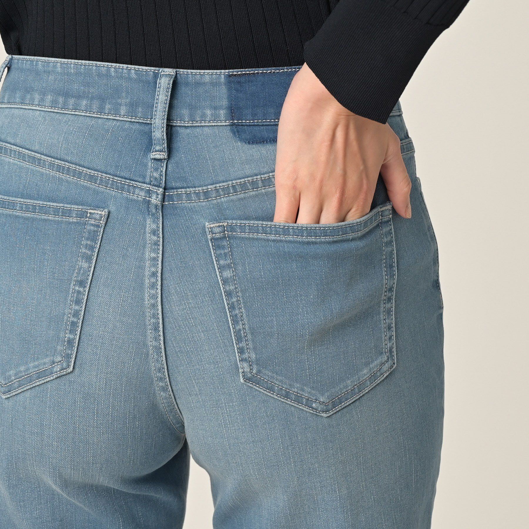 UNTITLED「【新色追加/人気デニム】MAKE&times;DENIMスリムストレート」|デニム|