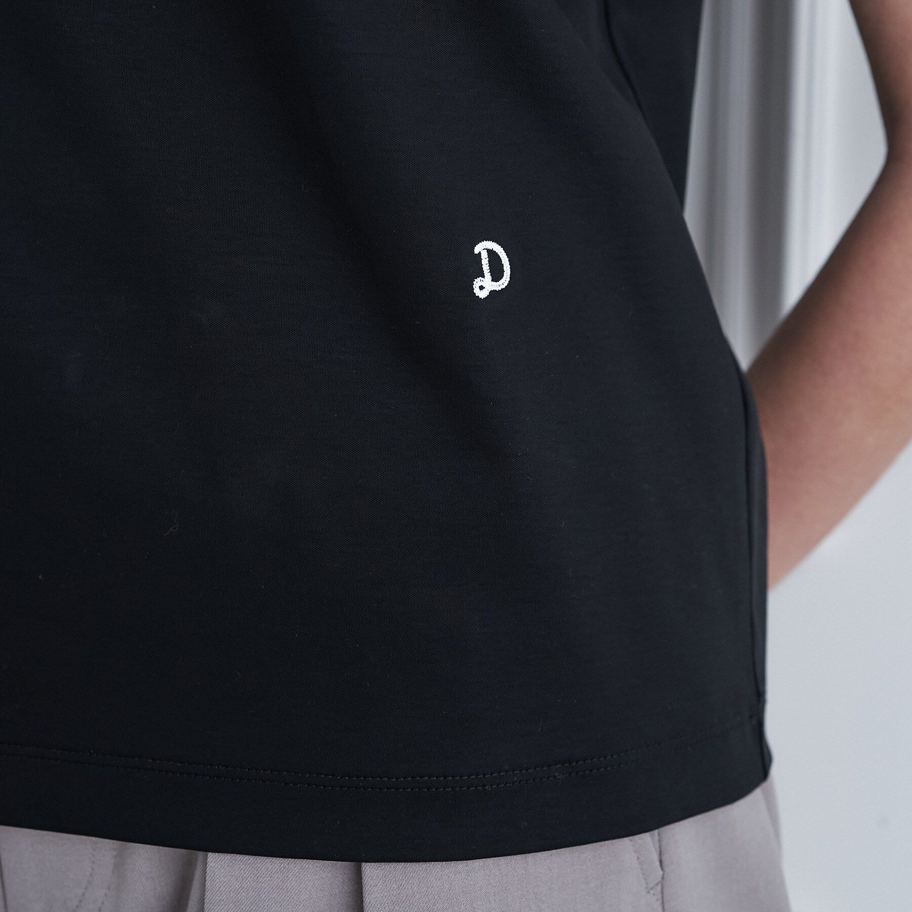 DRESSTERIOR「【接触冷感／抗菌防臭／消臭】アイスクリアコットン ターンナップT」|Tシャツ・カットソー|