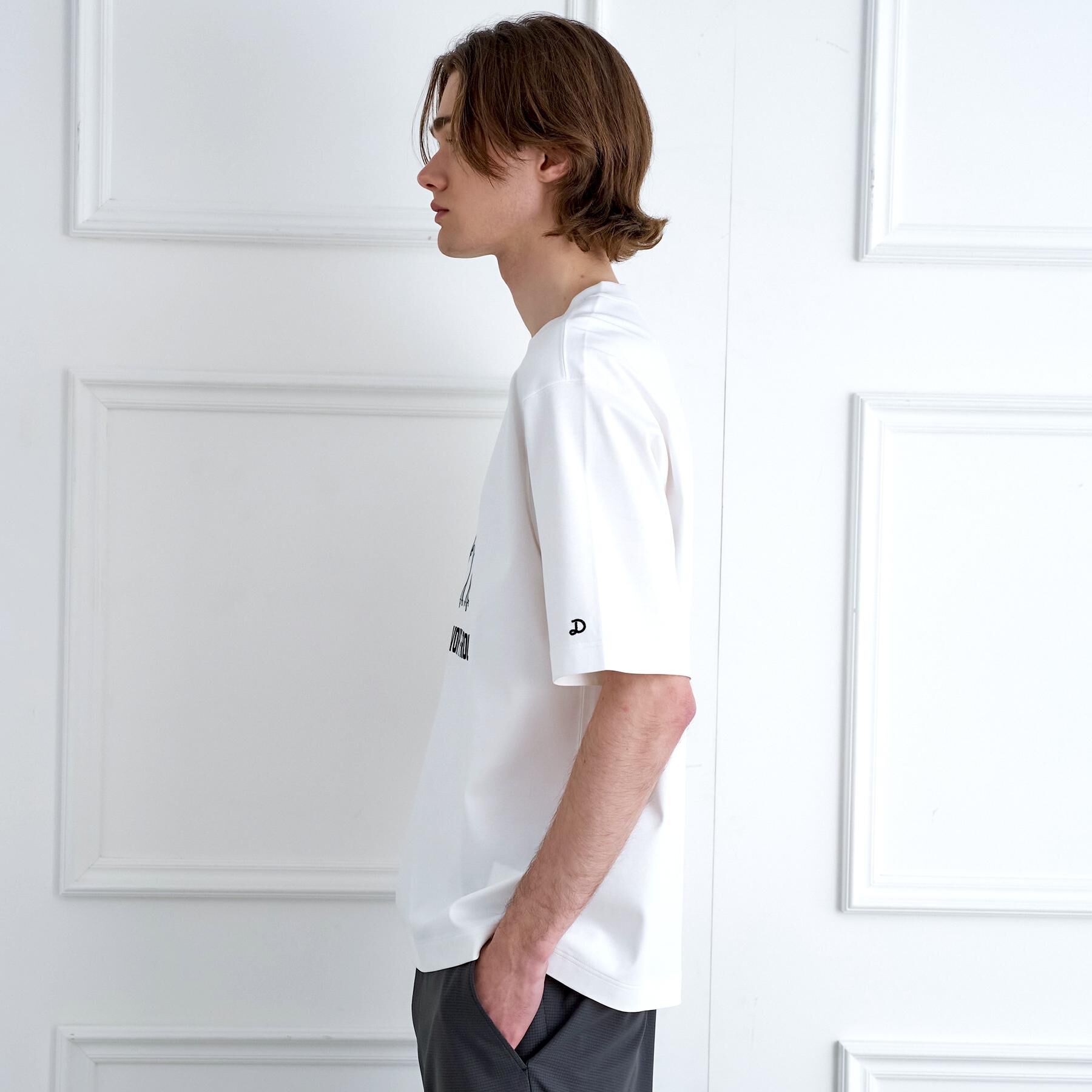 DRESSTERIOR「【接触冷感／抗菌防臭／消臭】ICE CLEAR COTTON フロッグオーバーフィットTシャツ」|Tシャツ・カットソー|