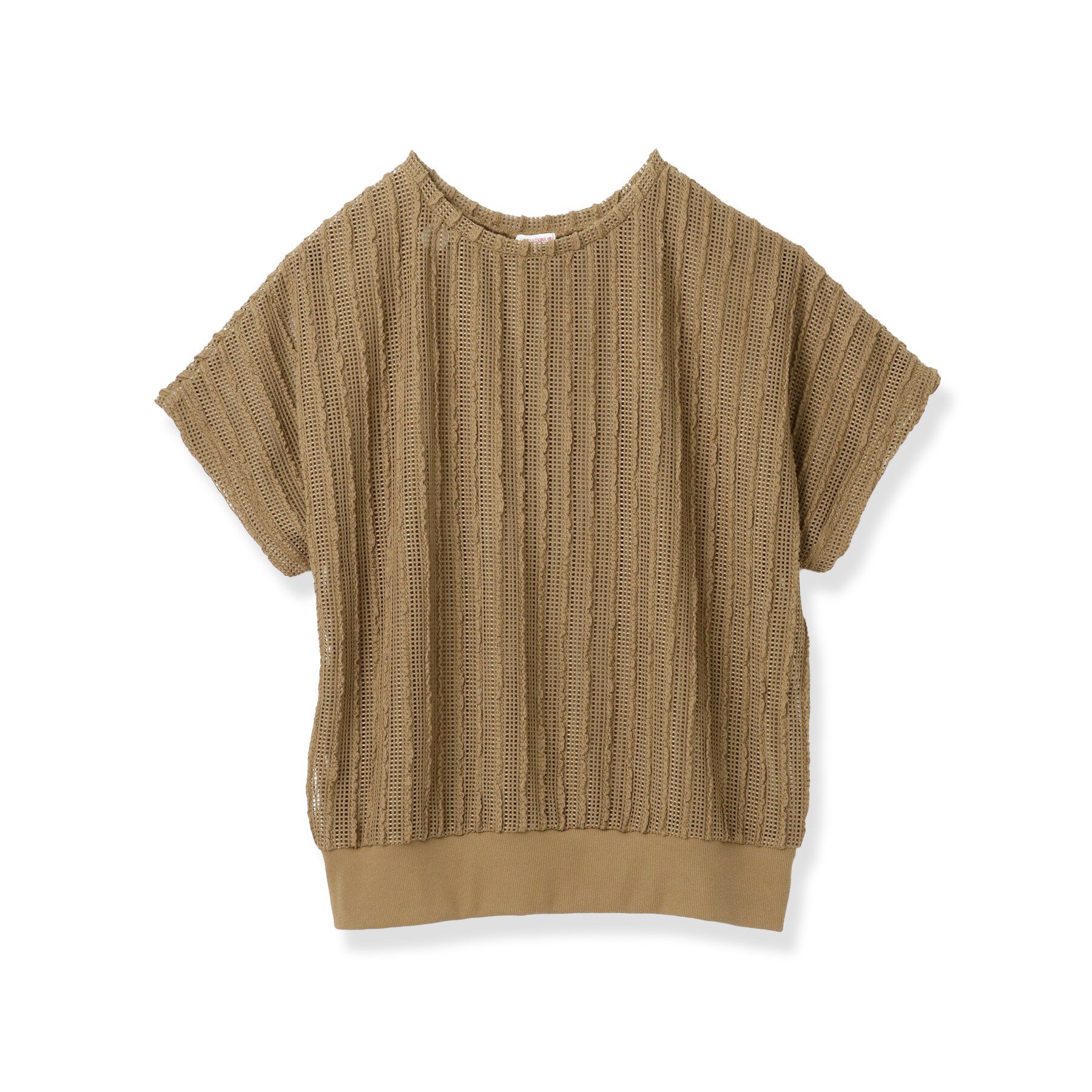 DRESSTERIOR「【体型カバー/日除け】ドルマンスリーブ シアーメッシュプルオーバー」|Tシャツ・カットソー|