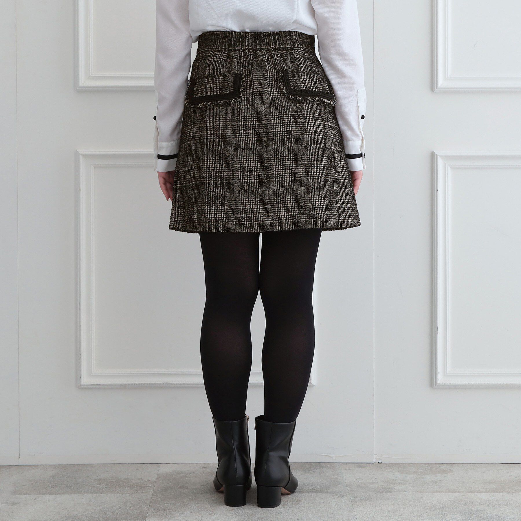 DRESSTERIOR「【セットアップ可】ループグレンミニスカート」|スカート|