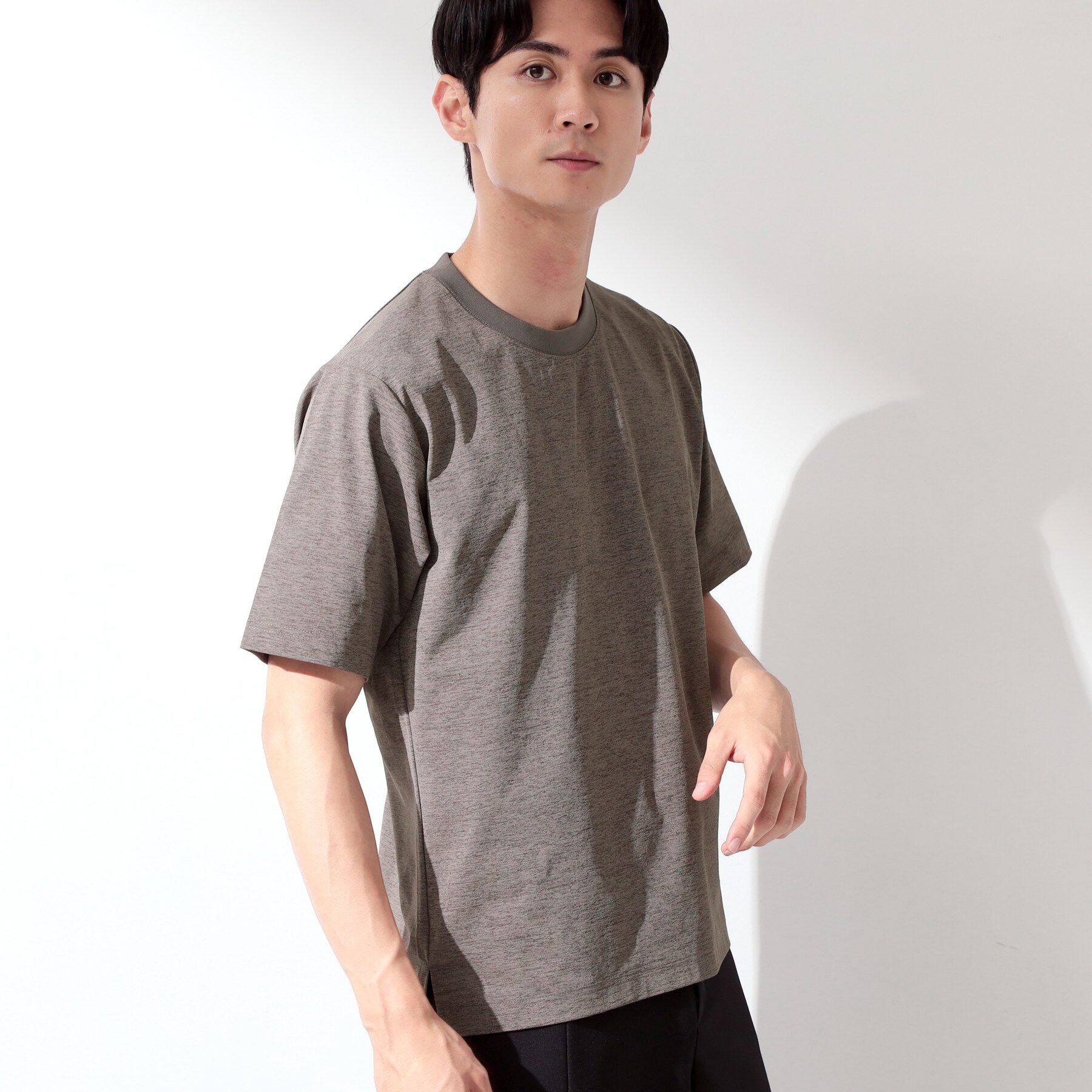THE SHOP TK「【新色追加＆再入荷!!】【接触冷感/吸水速乾/UVカット/透け防止/遮熱】BO-NO TEE/ボーノ」|Tシャツ・カットソー|トープ(054)