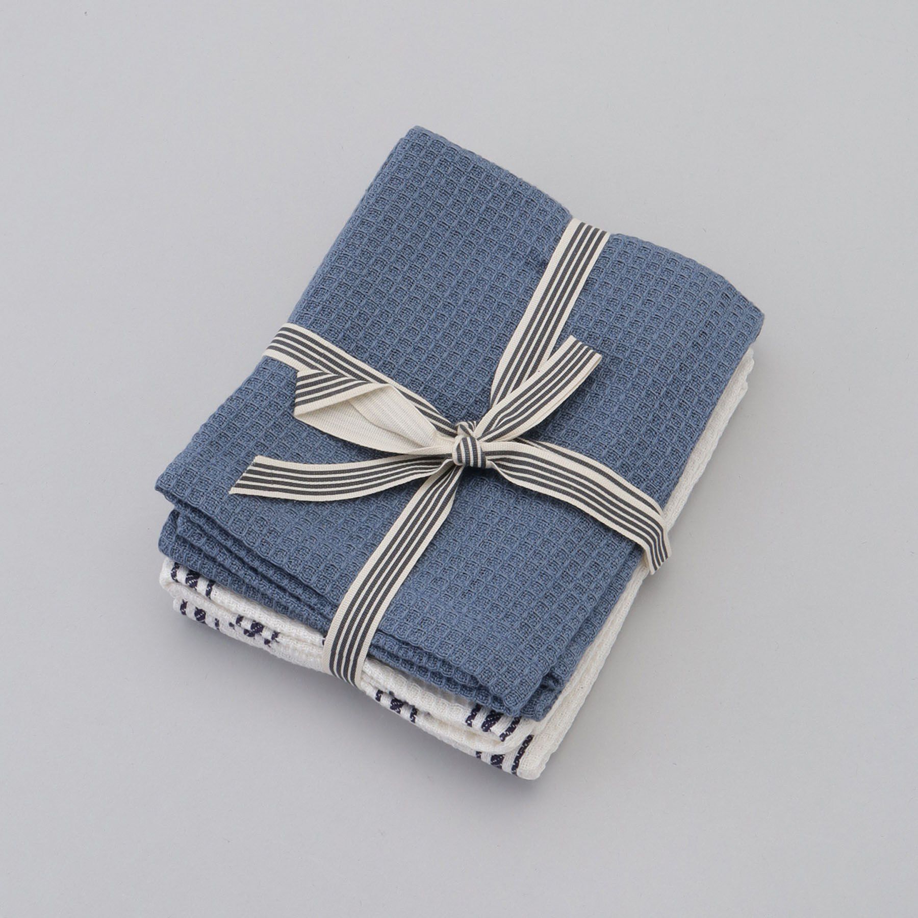 212 KITCHEN STORE「100% COTTON キッチンクロス ワッフル2枚セット BL ＜212Kオリジナル＞」|食器・キッチングッズ|