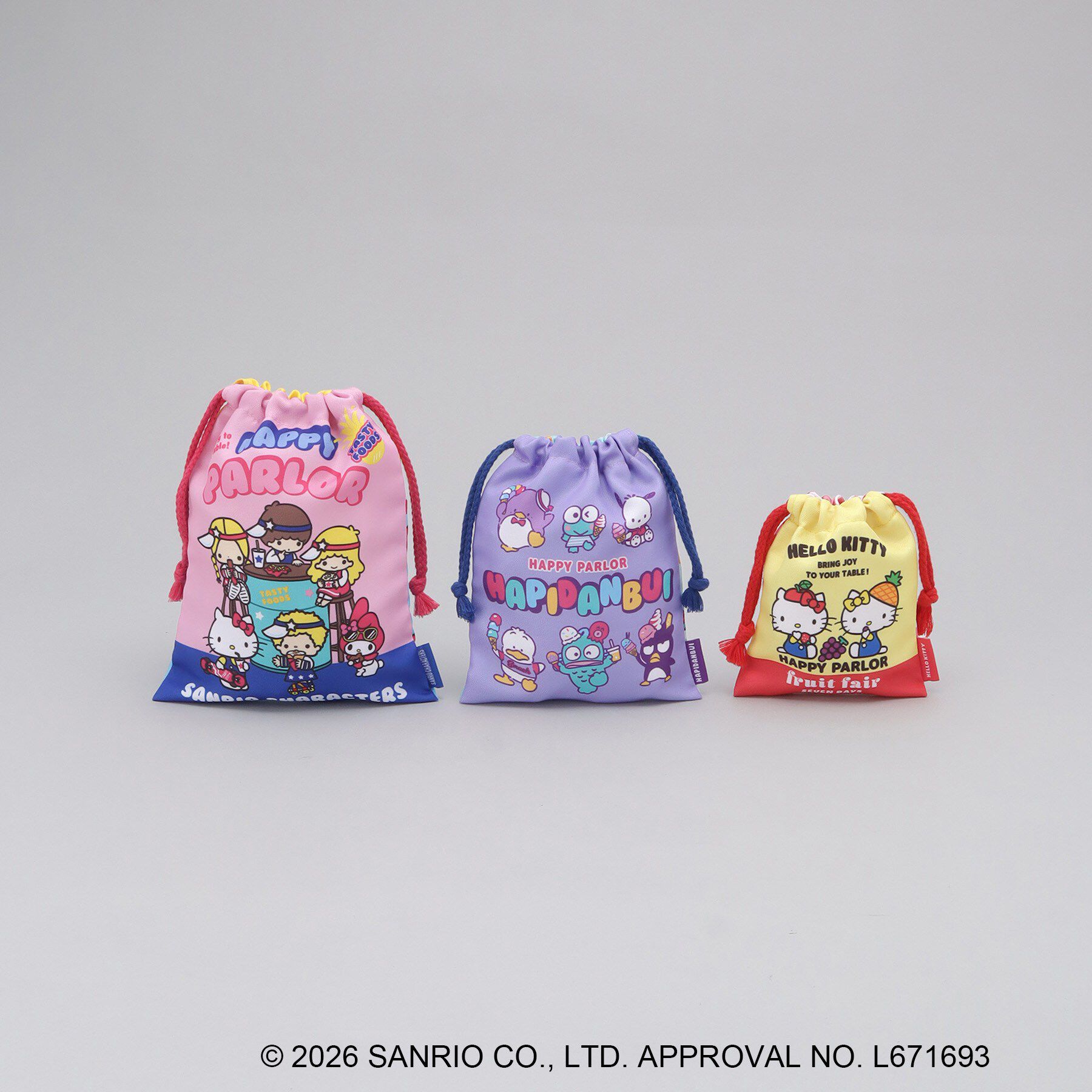 212 KITCHEN STORE「巾着3P SANRIO CHARACTERS ＜Sanrio サンリオ＞」|その他|